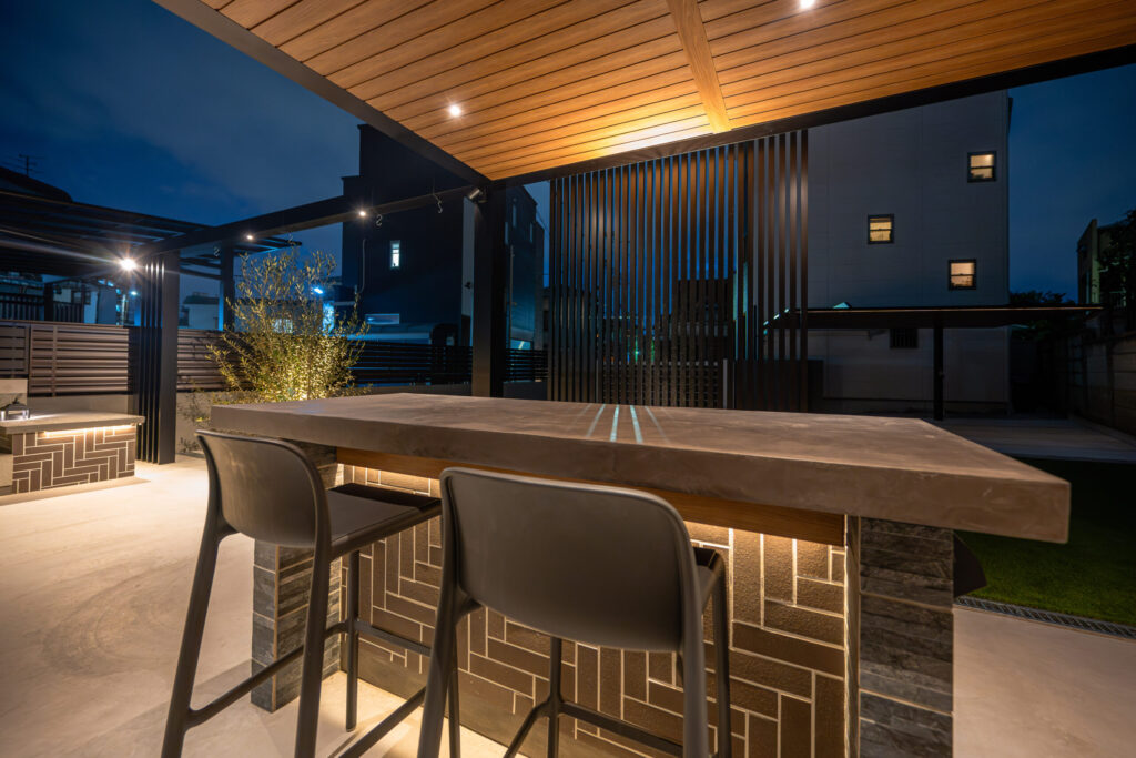 大阪府 極上のアウトドアラウンジをご自宅にの画像| 風姿|自然と空間の永遠の調和|外部空間デザイン・グラン