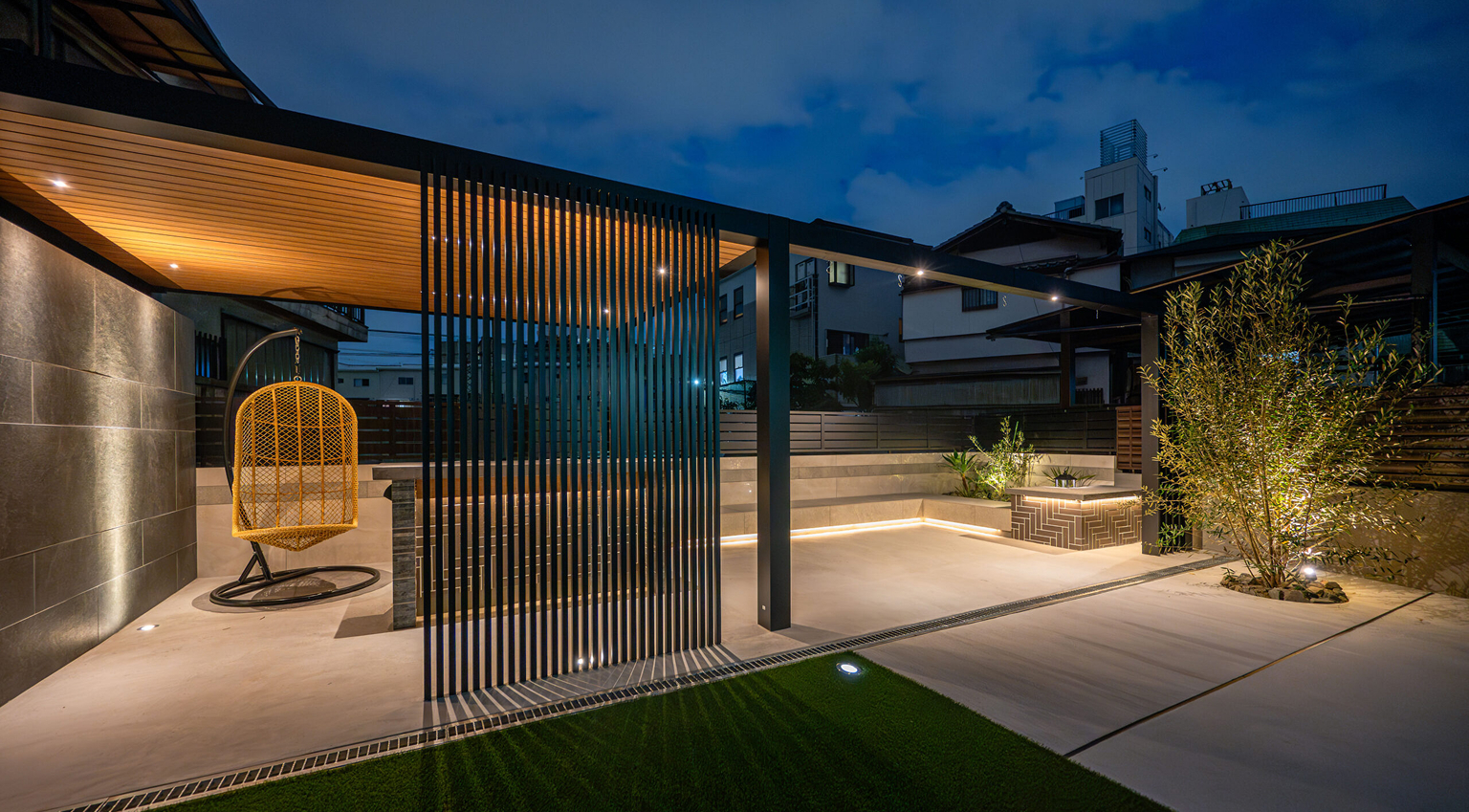 大阪府 極上のアウトドアラウンジをご自宅にの画像| 風姿|自然と空間の永遠の調和|外部空間デザイン・グラン