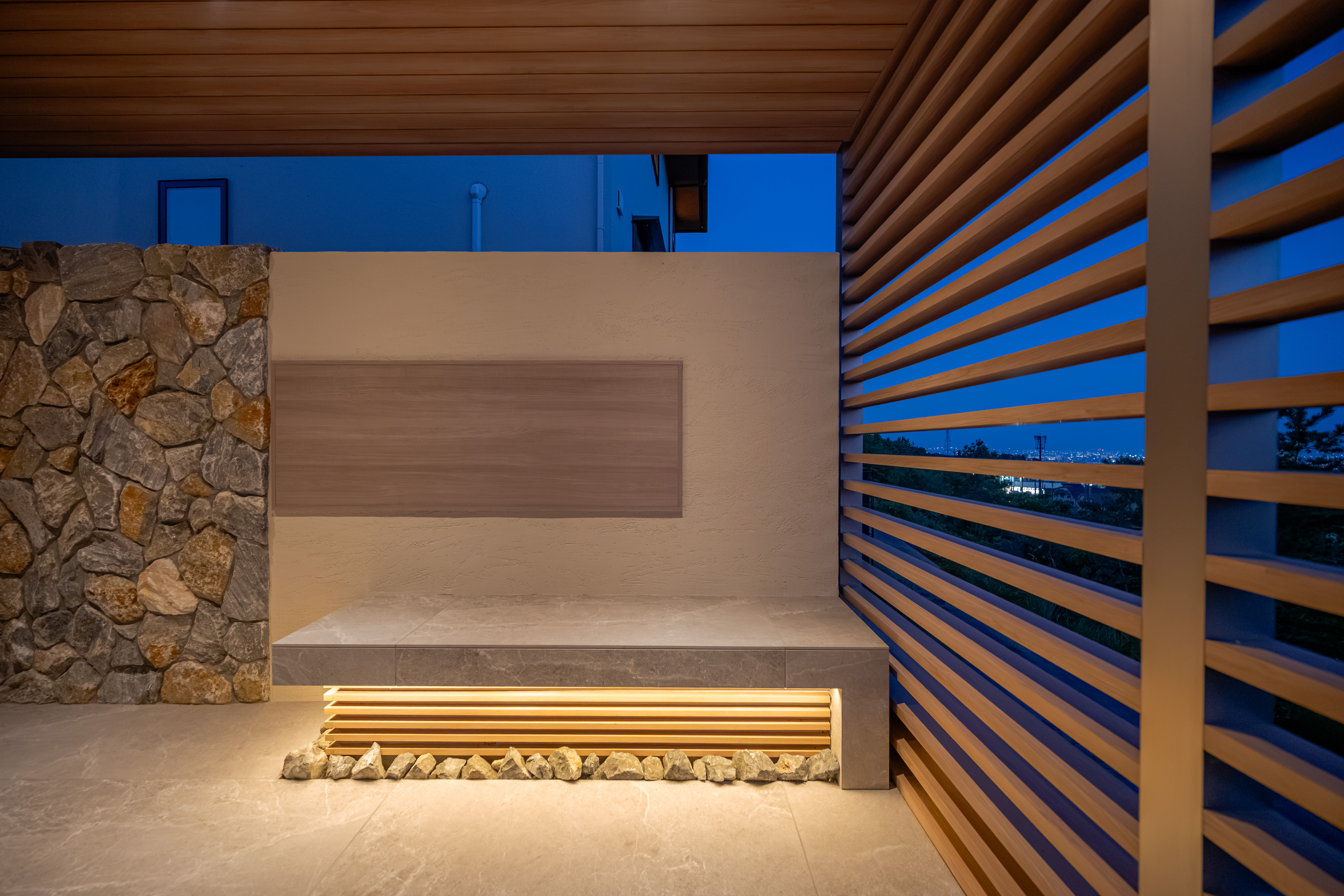 A Private Terrace with a Panoramic View